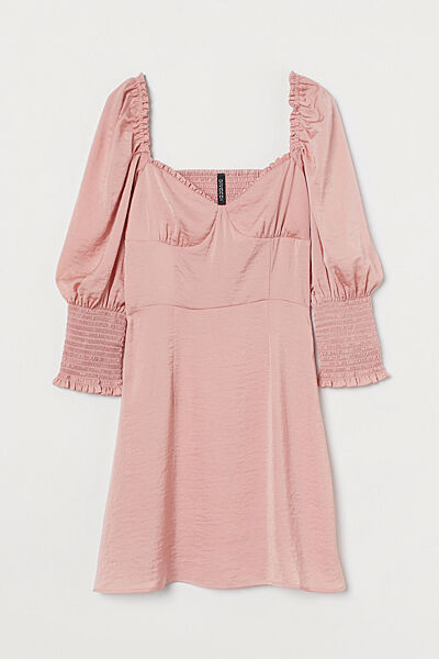 Сукня плаття з драпіруванням для жінки H&M Divided 0932888-002 рожевий
