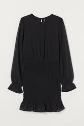 Сукня плаття з зібраною спідницею для жінки H&M Divided 0918905-001 чорний