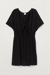 Сукня плаття бавовняне з ланцюжком для жінки H&M 0772898-002 чорний