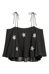 Майка вільного крою для жінки H&M 0631340-001 чорний