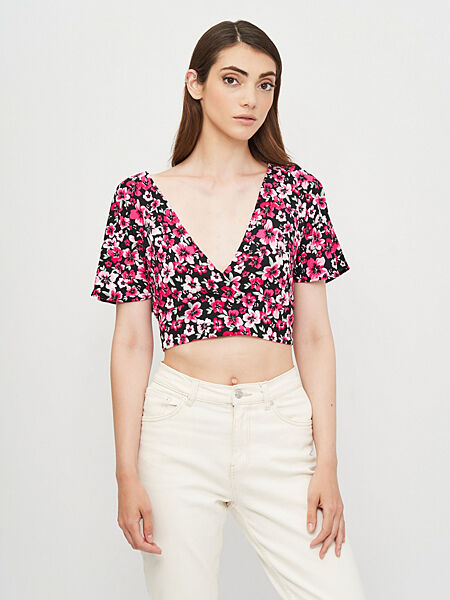 Топ на зав´язках ззаду для жінки H&M Divided 0832278-1 Різнобарвний