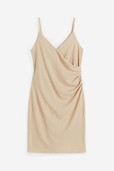 Сукня плаття джерсі для жінки H&M 1154864-002 бежевий