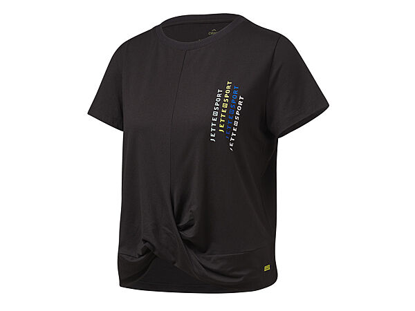 Спортивна футболка оверсайз для жінки Crivit LYCRA 453668 чорний