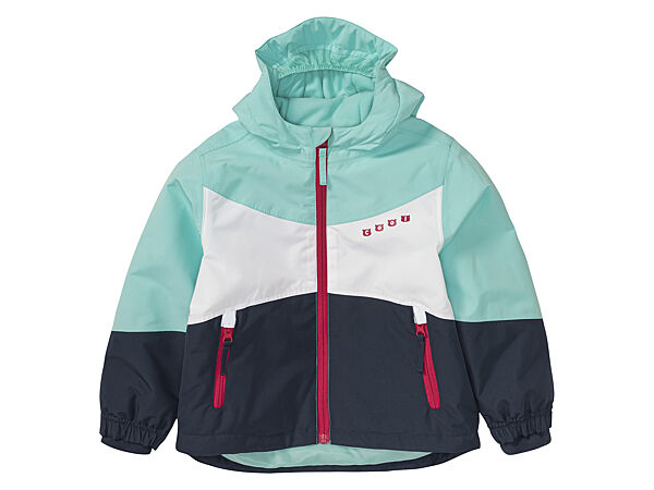 Термо-куртка лижна мембранна 3000мм для дівчинки Lupilu THERMOLITE EcoMade 427318 бірюза