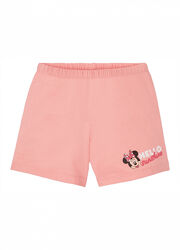 Піжамні шорти бавовняні трикотажні для дівчинки Disney Minnie Mouse 349309 кораловий