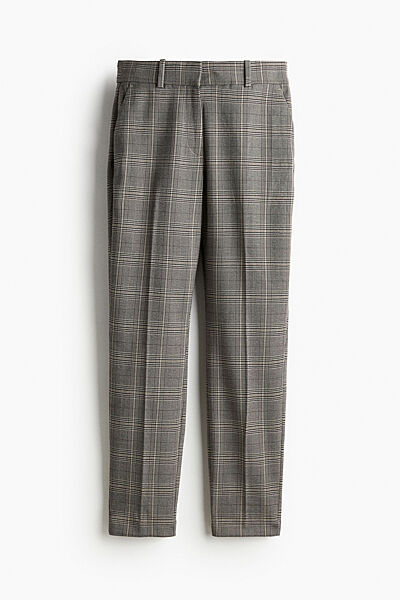 Штани Slim Fit класичні з кишенями для жінки H&M 0751471-001 сірий