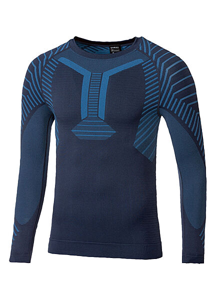 Термо-реглан з зональною терморегуляцією для чоловіка Crivit Dryact 389618 темно-синій