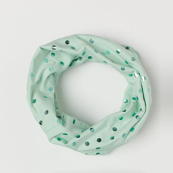 Снуд бавовняний подвійний для дівчинки H&M 0938416-004 зелений