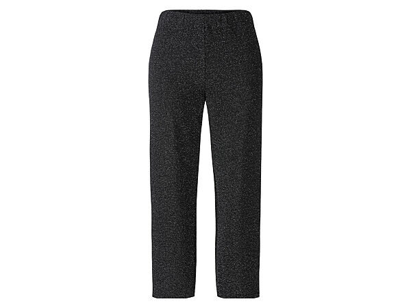 Штани Клеш з люрексовою ниткою для жінки Esmara LYCRA 448471 чорний