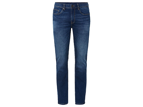Джинси Slim Fit завужені для чоловіка Livergy LYCRA 450286 синій