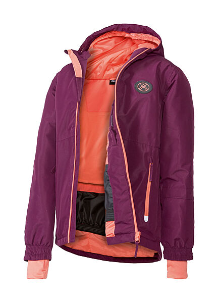 Термо-куртка лижна мембранна 3000мм для дівчинки Crivit BIONIC-FINISH ECO 393132 бордовий