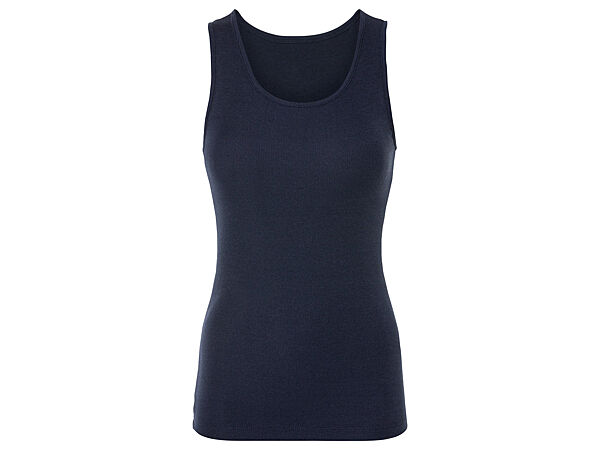 Майка в рубчик для жінки Esmara CREORA 461976 темно-синій