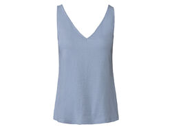 Топ звич. із суміші льону та віскози для жінки Esmara Lenzing EcoVero 418192 блакитний