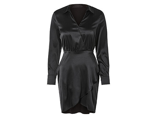 Сукня плаття атласне для жінки Esmara LYCRA 450854 чорний