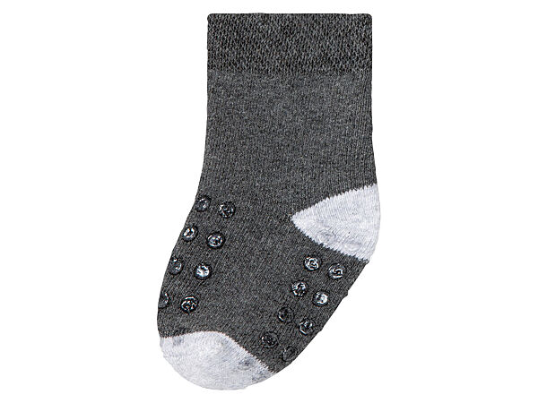 Термо-шкарпетки махрові з силіконовими вставками для хлопчика Lupilu LYCRA 389320-1 сірий