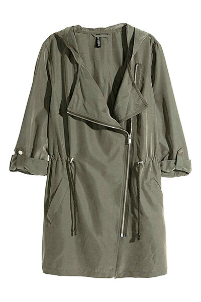Вітровка парка для жінки H&M Divided 0531058-006 хакі