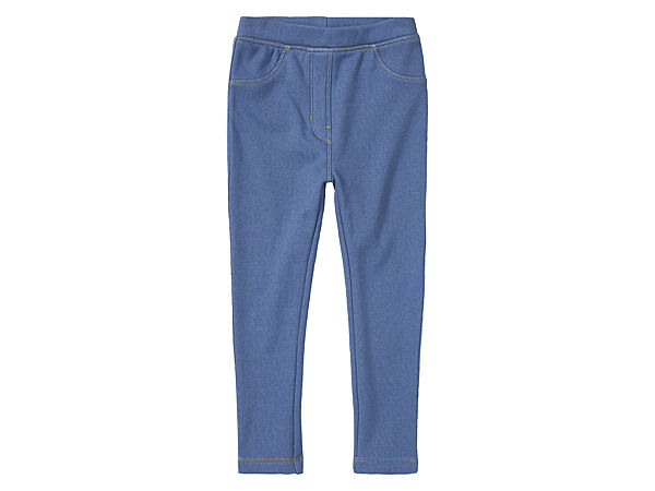 Джегінси Skinny на флісі для дівчинки Lupilu LYCRA 426682 блакитний