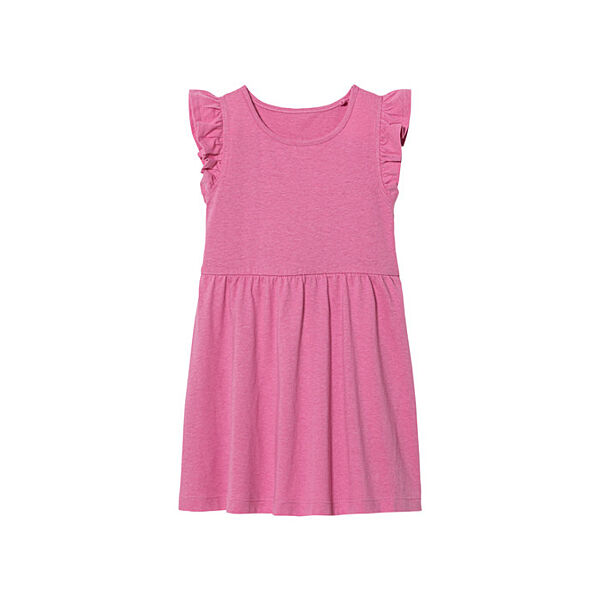 Сукня плаття з воланами для дівчинки Lupilu Ecoprint 461444 рожевий