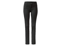 Штани Skinny із бавовняного твила для жінки Esmara LYCRA 408244 чорний