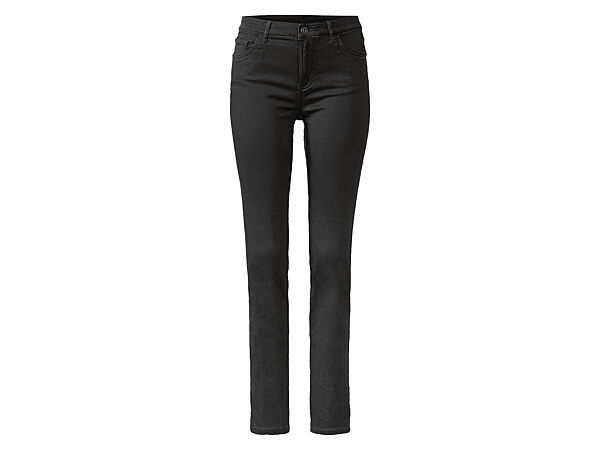Штани Skinny із бавовняного твила для жінки Esmara LYCRA 408244 чорний