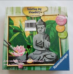 Картина по номерам, антистрес красками Будда набор для рисования красками
