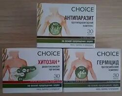 ТМ Choice  фитопрепарат фитокомплексы от гильминтов м пауза баланс Гармония