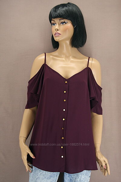 Новая красивая блузка Simply Be с открытыми плечами. Размер uk12/eur40.