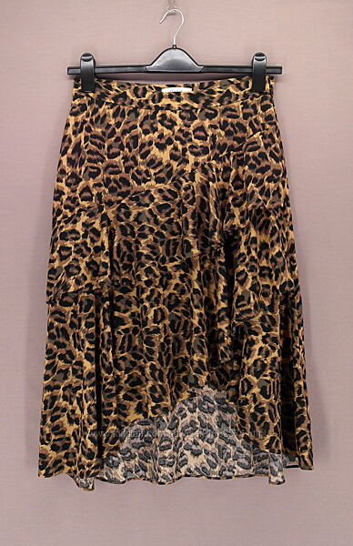 Новая сток вискозная юбка миди с рюшами Oasis леопардовый принт, uk12.
