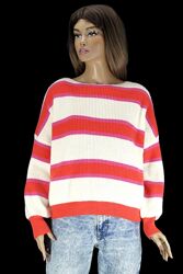 Брендовый свитер tu в цветную полоску. размер one-size.