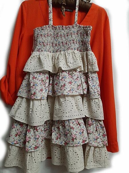 Mayoral Майорал Іспанія. Дорога фірма. Сукня - сарафан з прошвою з останн