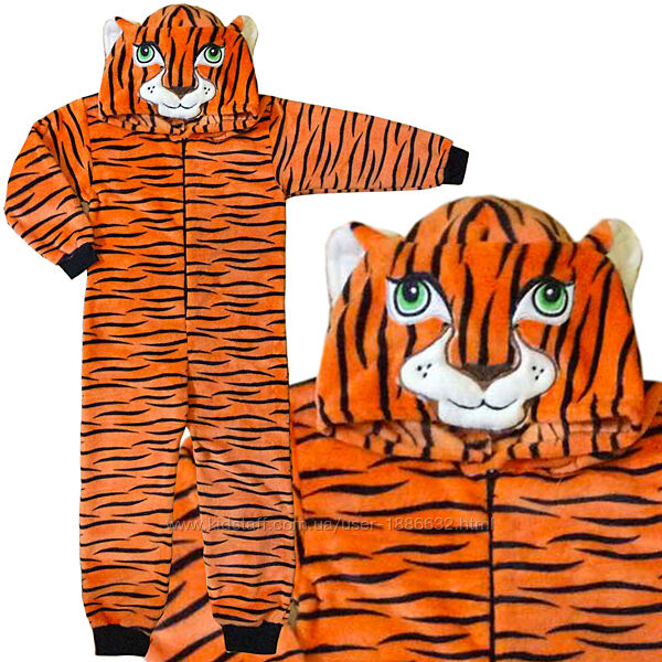 Пижама кигуруми Тигр р.34-42 7-12 лет, рост 116-146 см 03.18.04