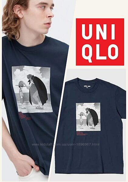 Фирменная футболка Uniqlo в размере М 