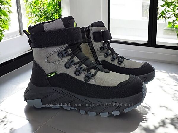 Черевики зимові Clibee арт.527BG, чорний-сірий