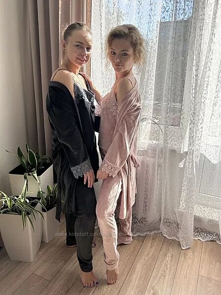 Комплект велюровий жіночий четвірка