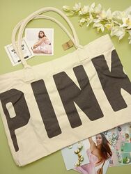 Тканинна сумка оверсайз Victorias Secret Pink оригінал вікторія сікрет пінк