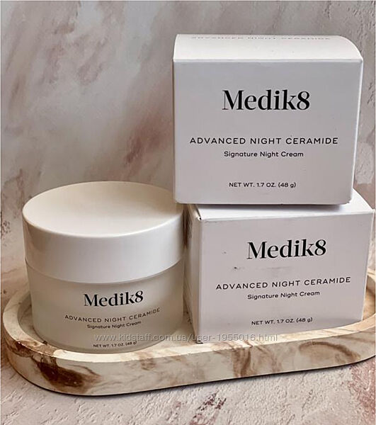 Нічний омоложуючий відновлюючий зволожуючий крем medik8 advanced night cera