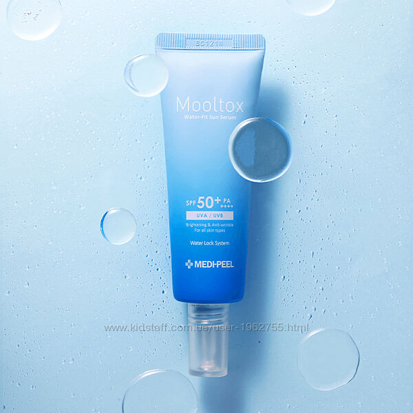 Ультразволожуюча сонцезахисна сироватка Medi-Peel Mooltox waterfit spf50