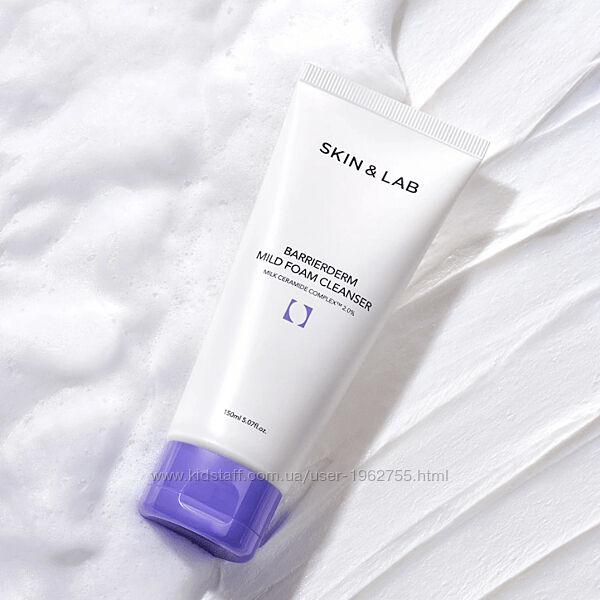 Мяка пінка для вмивання Skin&Lab barrierderm mild foam cleanser 150 ml
