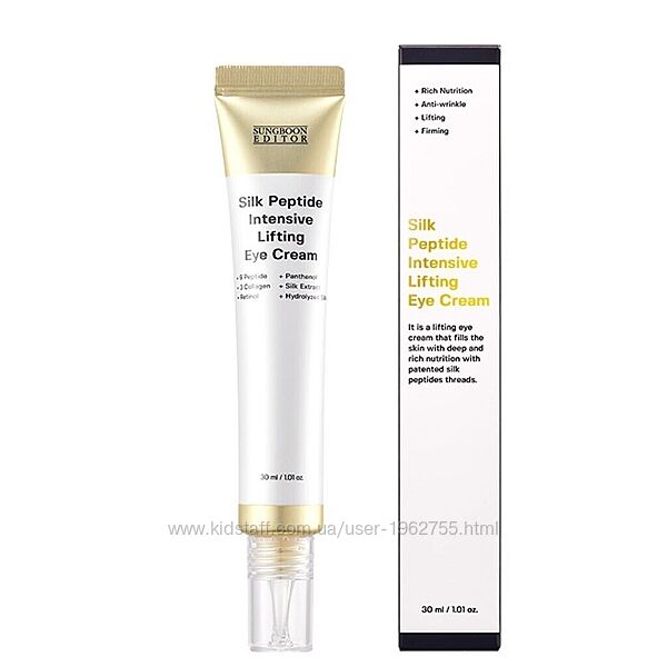 Крем під очі Sungboon editor silk peptide intensive lifting eye cream 30ml