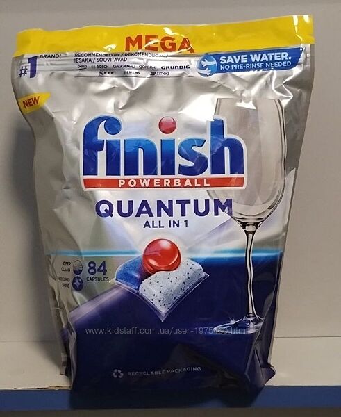 Finish Quantum All in one 84шт. таблетки / капсули для посудомийки