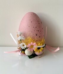 Большое пасхальное яйцо с цветочным декором
