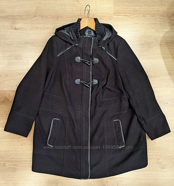 Пальто женское чёрное, демисезон, C&A-Yessica, Германия, размер 56, б/у.