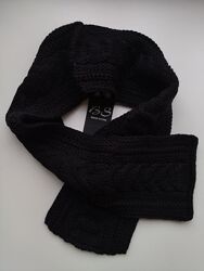 Теплий шарфик/шарф крупної вязки