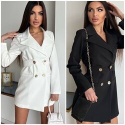 стильный женский пиджак, Чорный пиджак, белый пиджакпиджак с поясом74330ans