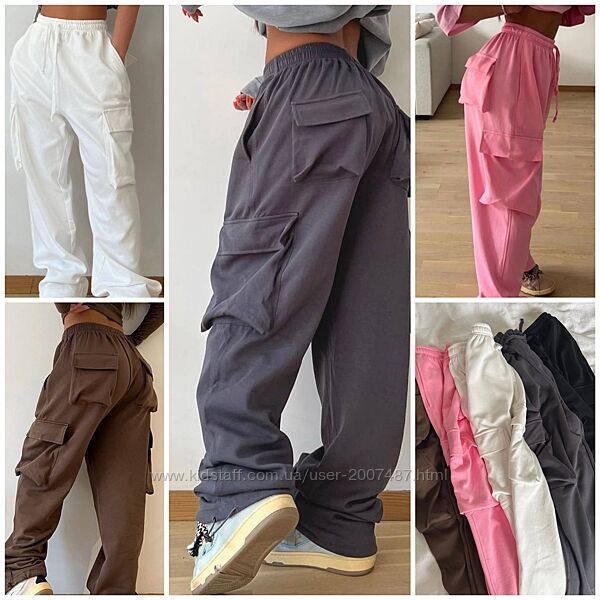Штаны с накладными карманами, модные женские штаны64365ans
