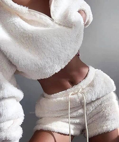 Тёплая женская пижама, меховая пижама,94421ans
