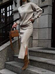 Тёплый женский ангора костюм трикотаж, свитерюбка, модный, стильный,28380g