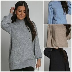 Тёплый женский свитер трикотаж ангора, стильный, модный,70555g