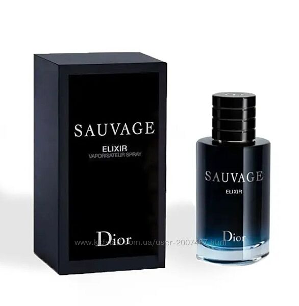 Dior Sauvage Elixir 60 мл мужские  нишевые стойкие элитный парфюм туалетная