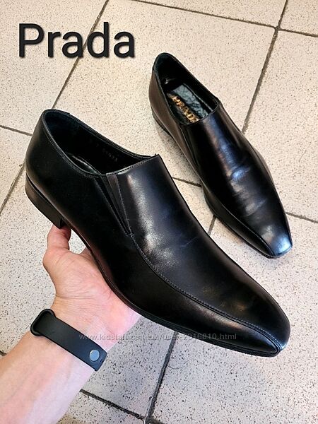 Кожаные мужские туфли Prada Оригинал